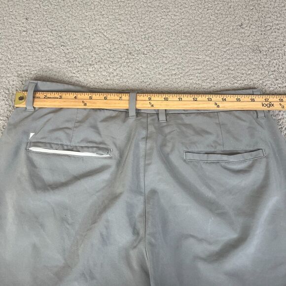 Primo Golf Pants Men 35 Short Gray Tapered Performance Jogger Stretch Ankle Zip - Picture 10 of 13